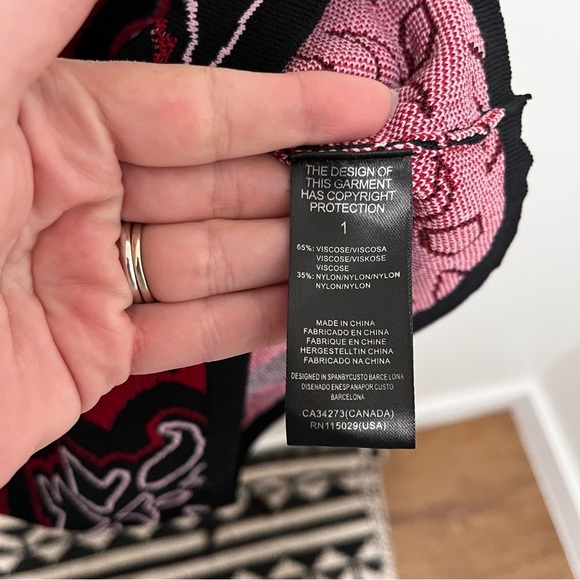 CUSTO BARCELONA Sweater Knit Sleeveless Mini Dress Size 1 / XS - Picture 5 of 6